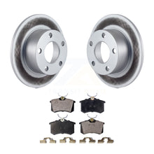 Charger l&#39;image dans la galerie, Rear Coated Disc Brake Rotors And Ceramic Pads Kit For Volkswagen Passat Audi A6