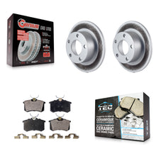 Charger l'image dans la galerie, Rear Coated Disc Brake Rotors And Ceramic Pads Kit For Volkswagen Passat Audi A6