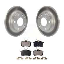 Charger l&#39;image dans la galerie, Rear Coated Disc Brake Rotors And Ceramic Pads Kit For Audi A4 Quattro