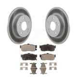 Rear Coated Brake Rotors Ceramic Pad Kit For Nissan Maxima Infiniti I30 INFINITI