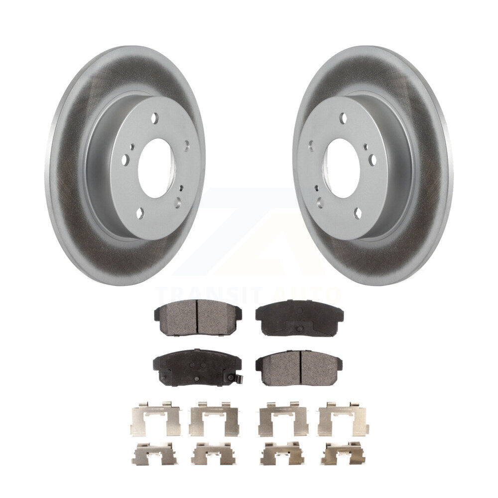 Rear Coated Disc Brake Rotors Ceramic Pad Kit For Nissan Maxima Infiniti I35 I30