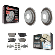 Load image into Gallery viewer, Rear Coated Disc Brake Rotors And Ceramic Pads Kit For Hyundai Elantra Tiburon