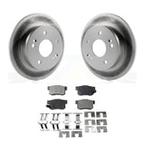 Rear Coated Brake Rotor Ceramic Pad Kit For Honda Accord Civic Acura RSX Integra