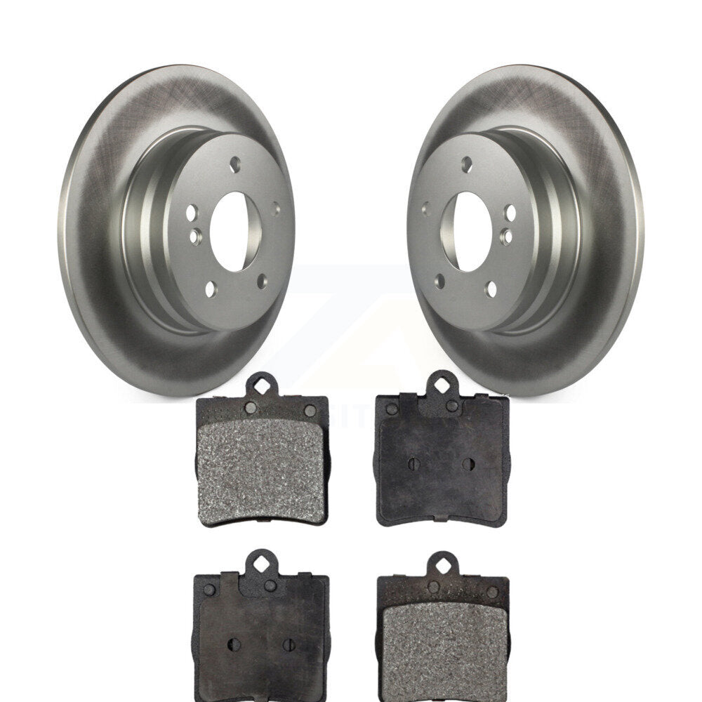 Rear Coated Disc Brake Rotors And Ceramic Pads Kit For Mercedes-Benz SLK280