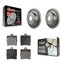 Charger l'image dans la galerie, Rear Coated Disc Brake Rotors And Ceramic Pads Kit For Mercedes-Benz SLK280
