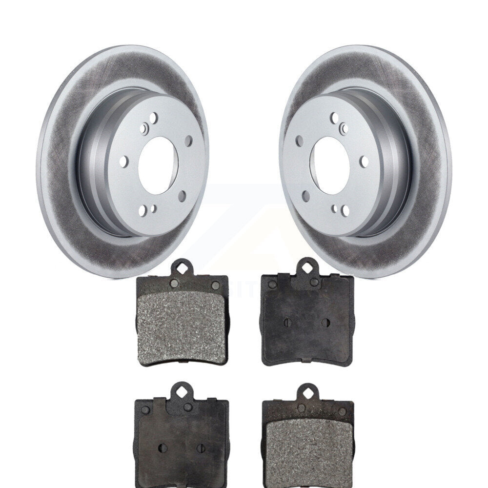 Rear Coat Brake Rotors Ceramic Pad Kit For Mercedes-Benz C230 C240 Chrysler C280