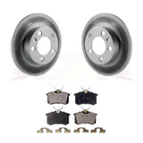 Rear Coated Brake Rotor Ceramic Pad Kit For Volkswagen Jetta Beetle Golf Audi TT