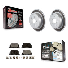 Load image into Gallery viewer, [Rear] 2005-2010 Scion tC Premium Coated Rotors &amp; Ceramic Pads Brake Kit For Max Braking