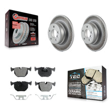 Load image into Gallery viewer, Rear Coated Disc Brake Rotors And Ceramic Pads Kit For BMW X5