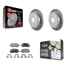 Load image into Gallery viewer, Rear Coated Disc Brake Rotors And Ceramic Pads Kit For Honda Pilot Acura MDX