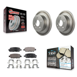 Rear Coat Disc Brake Rotors Ceramic Pad Kit For Nissan Altima Sentra Maxima Juke