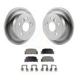 Rear Coated Disc Brake Rotors Ceramic Pad Kit For Toyota Camry Lexus ES330 ES300