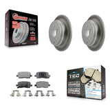 [Rear] 2002-2004 Honda Odyssey Premium Coated Rotors & Ceramic Pads Brake Kit For Max Braking