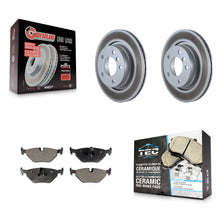 Load image into Gallery viewer, Rear Coated Brake Rotor Ceramic Pad Kit For BMW 325i 325Ci 328i 323i 323Ci 328is