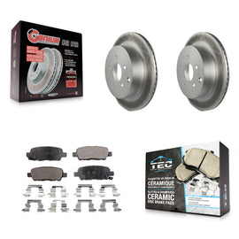 Rear Coat Brake Rotor Ceramic Pad Kit For Nissan Murano INFINITI Pathfinder QX60