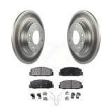 Rear Coated Disc Brake Rotors And Ceramic Pads Kit For Mazda 6 Protege