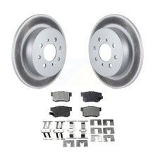 Charger l&#39;image dans la galerie, Rear Coated Disc Brake Rotors And Ceramic Pads Kit For Honda Civic Acura EL