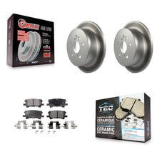 Load image into Gallery viewer, Rear Coated Brake Rotors Ceramic Pad Kit For Lexus Toyota Highlander RX350 RX330