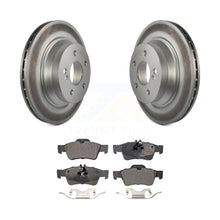 Charger l&#39;image dans la galerie, Rear Coated Brake Rotors Ceramic Pad Kit For Mercedes-Benz E350 E320 E500 CLS550