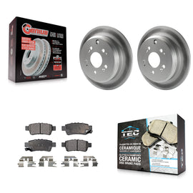 [Rear] 2005-2010 Honda Odyssey Premium Coated Rotors & Ceramic Pads Brake Kit For Max Braking