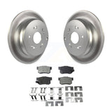 Rear Coated Disc Brake Rotors And Ceramic Pads Kit For Acura RDX