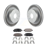 Rear Coat Brake Rotor Ceramic Pad Kit For Nissan INFINITI Maxima G37 G35 M35 G25