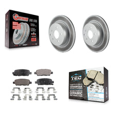 Charger l'image dans la galerie, Rear Coat Brake Rotor Ceramic Pad Kit For Nissan INFINITI Maxima G37 G35 M35 G25