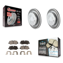Load image into Gallery viewer, Rear Coated Disc Brake Rotors Ceramic Pad Kit For Land Rover Range Sport LR4 LR3