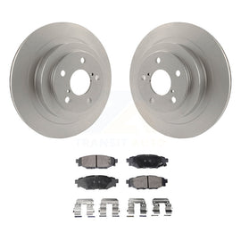 Rear Coated Disc Brake Rotors And Ceramic Pads Kit For Subaru Legacy