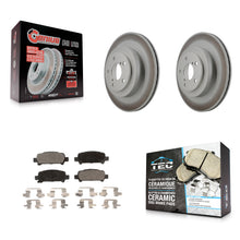 Load image into Gallery viewer, Rear Coated Disc Brake Rotors And Ceramic Pads Kit For Subaru Legacy
