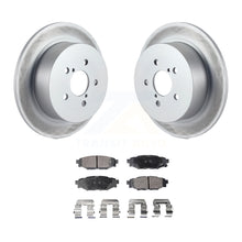 Charger l&#39;image dans la galerie, Rear Coated Disc Brake Rotors And Ceramic Pads Kit For Subaru Outback Legacy