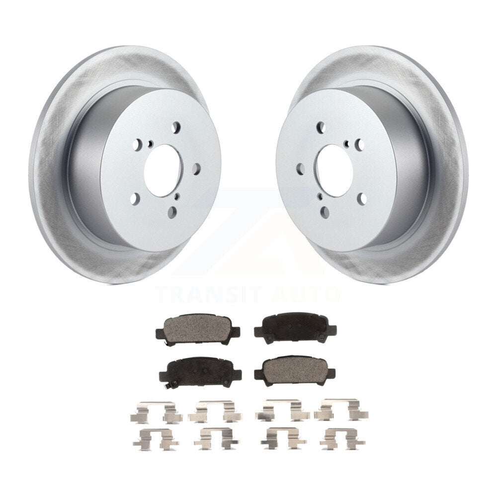 Rear Coat Brake Rotors Ceramic Pad Kit For Subaru Legacy With 17" Factory Wheels