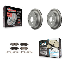 Load image into Gallery viewer, Rear Coat Brake Rotors Ceramic Pad Kit For Nissan Frontier Xterra Suzuki Equator