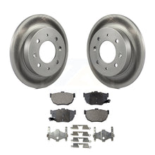 Charger l&#39;image dans la galerie, Rear Coated Disc Brake Rotors And Ceramic Pads Kit For Kia Spectra Spectra5