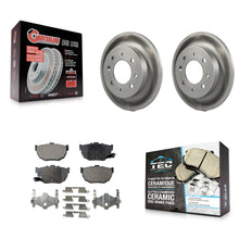 Charger l'image dans la galerie, Rear Coated Disc Brake Rotors And Ceramic Pads Kit For Kia Spectra Spectra5