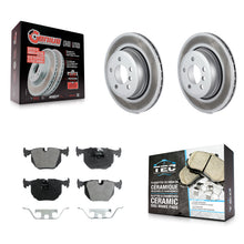 Load image into Gallery viewer, [Rear] 2004-2010 BMW X3 Premium Coated Rotors &amp; Ceramic Pads Brake Kit For Max Braking