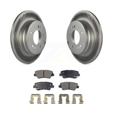 Load image into Gallery viewer, Rear Coated Disc Brake Rotor Ceramic Pad Kit For Hyundai Sonata Kia Optima Azera