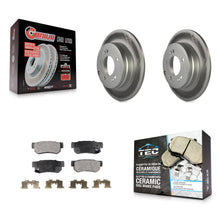 Load image into Gallery viewer, Rear Coated Disc Brake Rotors And Ceramic Pads Kit For Hyundai Sonata 3.3L