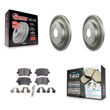 Charger l'image dans la galerie, Rear Coated Disc Brake Rotors And Ceramic Pads Kit For Audi A4 Quattro