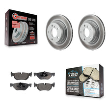 Load image into Gallery viewer, Rear Coated Disc Brake Rotors And Ceramic Pads Kit For BMW 328i 325i 323i