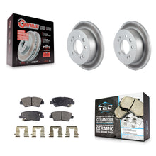Charger l'image dans la galerie, Rear Coat Brake Rotor Ceramic Pad Kit For 10 Hyundai Elantra Sedan From 03 23