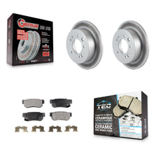 Load image into Gallery viewer, Rear Coated Disc Brake Rotors And Ceramic Pads Kit For Hyundai Elantra