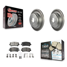 Charger l'image dans la galerie, Rear Coat Disc Brake Rotor Ceramic Pad Kit For Honda Odyssey Pilot Acura MDX ZDX