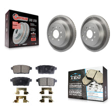 Charger l'image dans la galerie, [Rear] 2007-2015 Mazda CX-9 Premium Coated Rotors &amp; Ceramic Pads Brake Kit For Max Braking
