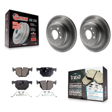 Load image into Gallery viewer, Rear Coated Disc Brake Rotors And Ceramic Pads Kit For BMW X5 X6