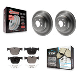 [Rear] 2009 BMW X6 xDrive35i From 10 08 Premium Coated Rotors & Ceramic Pads Brake Kit For Max Braking