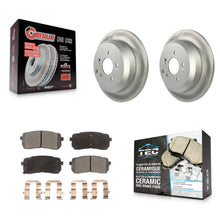 Load image into Gallery viewer, [Rear] 2007-2012 Hyundai Veracruz Premium Coated Rotors &amp; Ceramic Pads Brake Kit For Max Braking