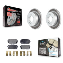 Charger l'image dans la galerie, [Rear] 2007-2012 Kia Rondo Premium Coated Rotors &amp; Ceramic Pads Brake Kit For Max Braking
