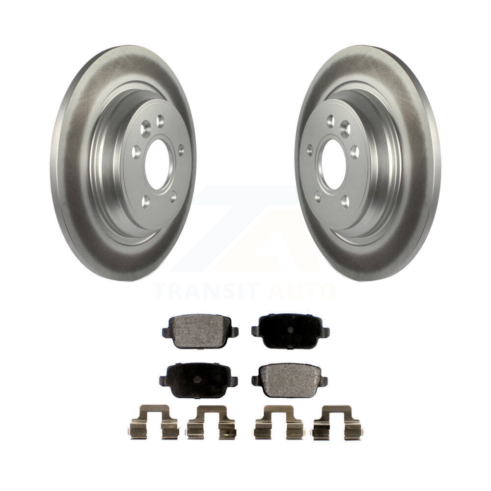 Rear Coat Brake Rotors Ceramic Pad Kit For Volvo S80 With Electric Parking