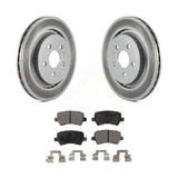 Rear Coated Disc Brake Rotors And Ceramic Pad Kit For Volvo S60 XC70 S80 V60 V70